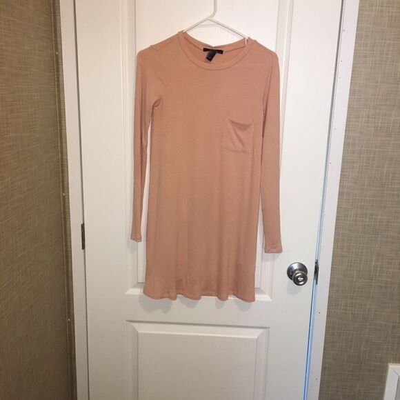 NWT Forever 21 Small Short Dress Dusty Pink - Picture 8 of 11